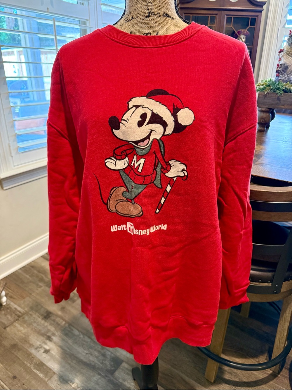 Disney Parks Mickey Mouse Holiday Crewneck Unisex Sweatshirt
